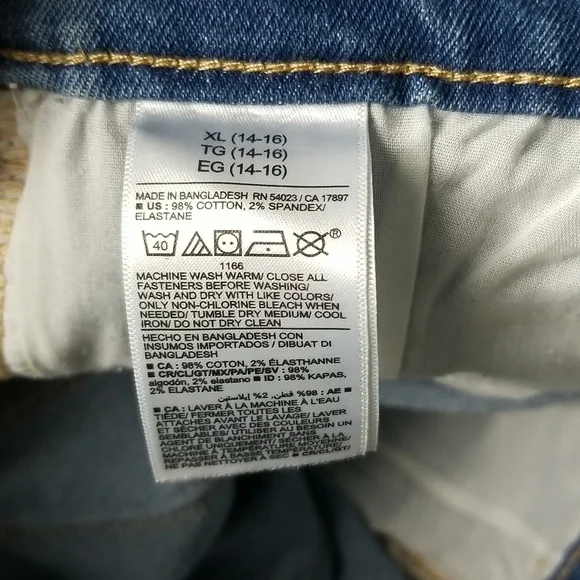 Old Navy Girls Skinny Jeans Light Wash XL (14-16) - Picture 8 of 14